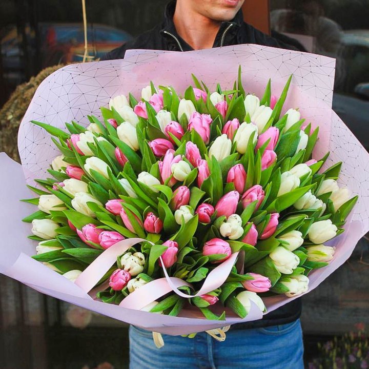 101 тюльпан микс в Перми